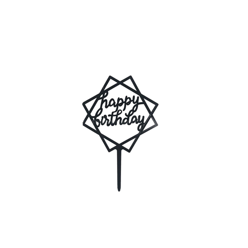 CAKE DECORATION HAPPY BIRTHDAY  CAKE TOPPER 1PC (042)