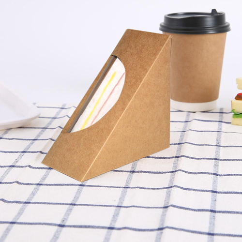 SANDWICH CAKE BOX KRAFT PAPER 145x100x55 MM K(S) (BOX-00008) 1PC (1x300)