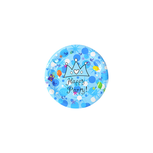HAPPY BIRTHDAY CAKE PALTE 185X140 (ROUND) 10PCS (1X300)