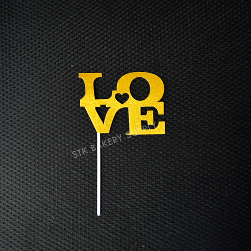 CAKE TOPPER I LOVE YOU, LOVE, MY LOVE PAPER 1PC