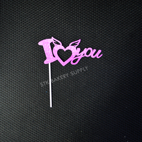CAKE TOPPER I LOVE YOU, LOVE, MY LOVE PAPER 1PC