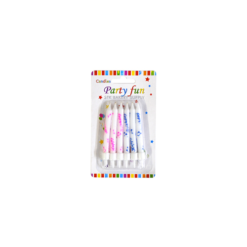 BIRTHDAY CANDLE FLOWER SET 6PCS (1x48)