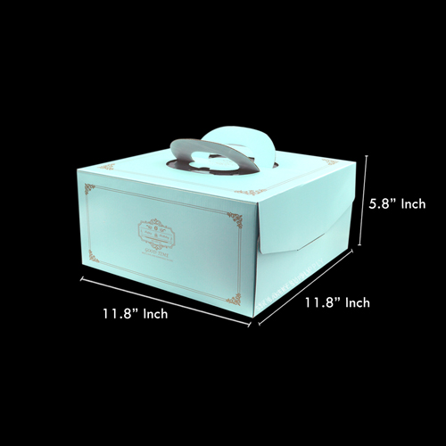 CAKE BOX (WITH HANDLE) SQUARE (10"CAKE)