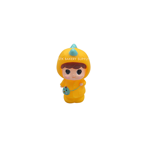 CAKE DECORATION YELLOW STUDENT BOY/GIRL 1PCS