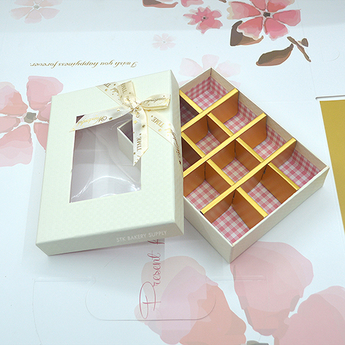 PAPER CHOCOLATE CAKE BOX 16 x 12.2 x 3.5CM 12'S 1PC