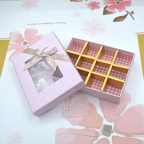 PAPER CHOCOLATE CAKE BOX 16 x 12.2 x 3.5CM 12'S 1PC