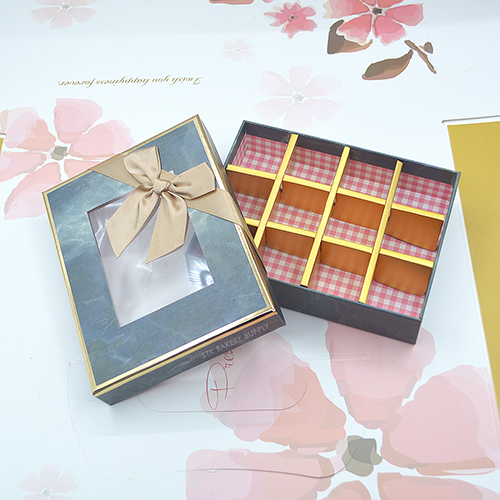 PAPER CHOCOLATE CAKE BOX 16 x 12.2 x 3.5CM 12'S 1PC
