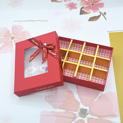 PAPER CHOCOLATE CAKE BOX 16 x 12.2 x 3.5CM 12'S 1PC