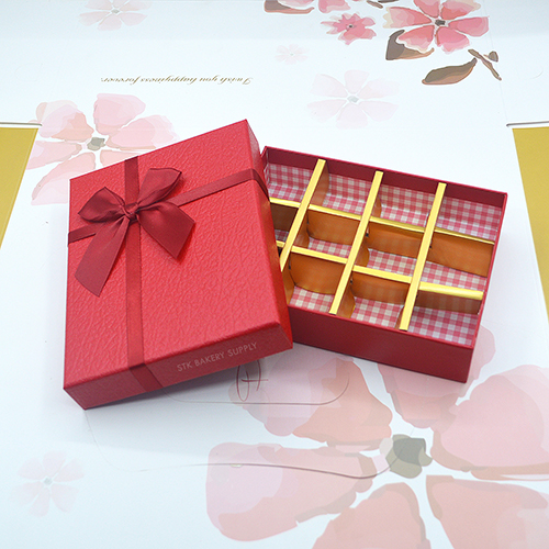 PAPER CHOCOLATE CAKE BOX 16 x 12.2 x 3.5CM 12'S 1PC