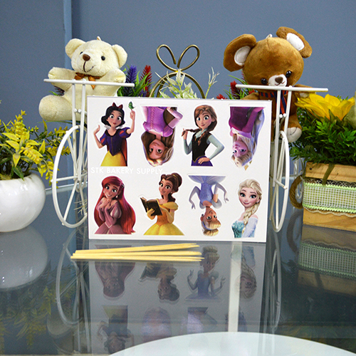CAKE TOPPER PRINCESS ALL DESIGN PAPER SET