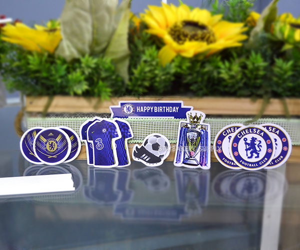 CAKE TOPPER MANU, CHELSEA,MANCITY TEAM TOPPER SET