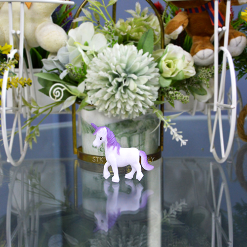 CAKE DECORATION UNICORN PURPLE, LIGHT PINK (NEW DESIGN)