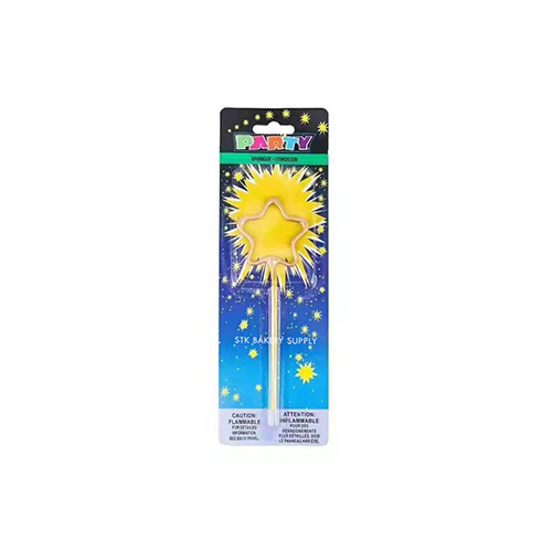 BIRTHDAY SPARKLER CANDLE STAR ,HEART 1PCS