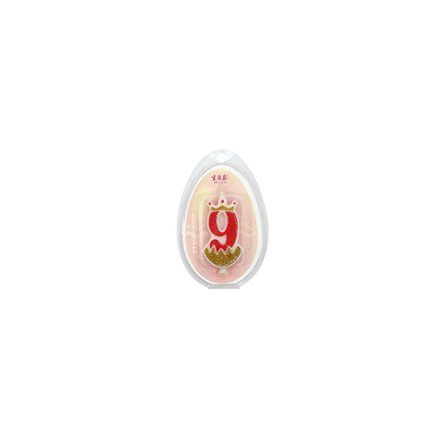 CANDLE NUMBER 3.8x7cm (206021-9), NO-9 1PC (1 x 25)
