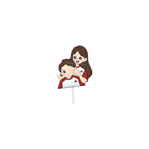 CAKE TOPPER COUPLE (RUBBER )
