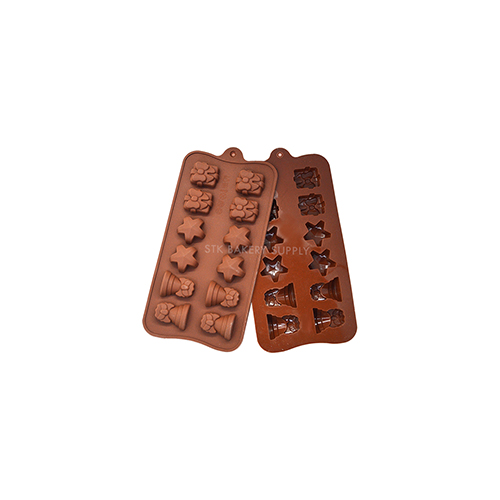 SILICON MOULD CHOCOLATE ALL DESIGN SMALL SIZE 1PC
