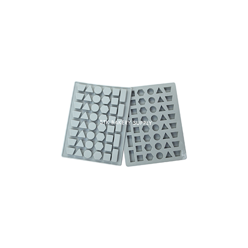 SILICON MOULD (CIRCLE,SQUARE,TRINAGLE) DESIGN SMALL 