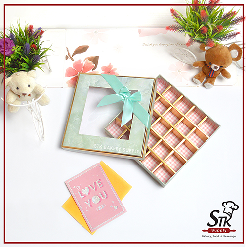 PAPER CHOCOLATE BOX 11.5 x7.5x4CM 25'S 1PC