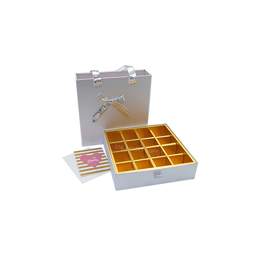 PAPER CHOCOLATE BOX 11.5 x7.5x4CM 16'S 1PC
