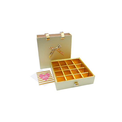 PAPER CHOCOLATE BOX 11.5 x7.5x4CM 16'S 1PC