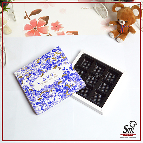 PRESENT CHOCOLATE BOX (SQUARE)  1PC