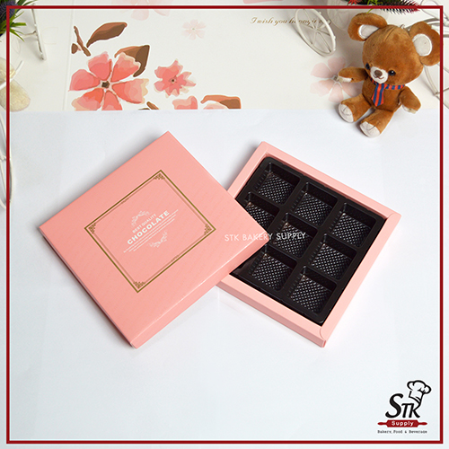 PRESENT CHOCOLATE BOX (SQUARE)  1PC