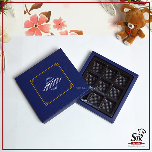 PRESENT CHOCOLATE BOX (SQUARE)  1PC