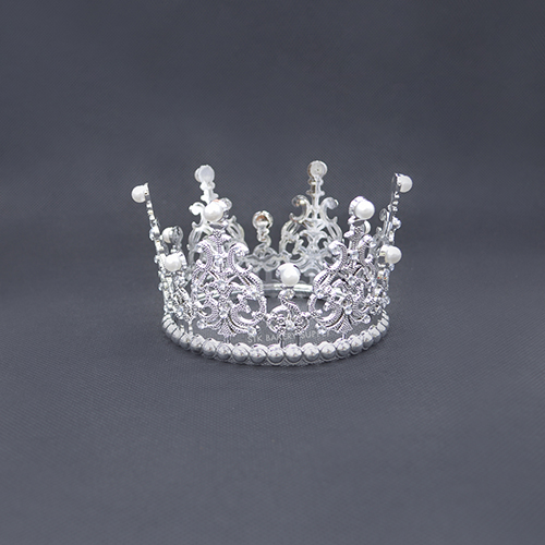 CAKE DECORATION CROWN CRICLE  GOLD/SILVER CW59/CW58 